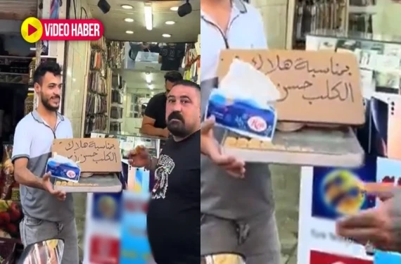 Tatlı dağıttı