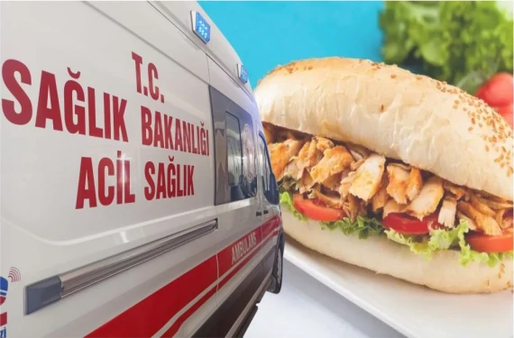 Tavuk döner yiyen hastaneye koştu:
