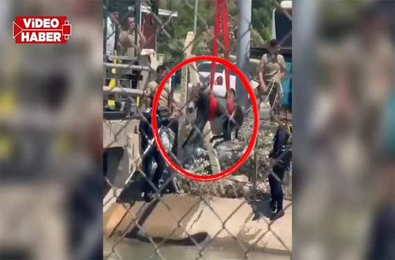 Yardımına itfaiye koştu