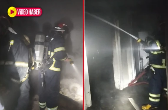 Bu kez ev yandı