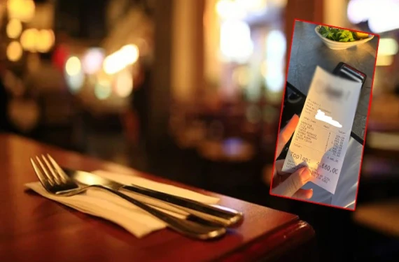 Yarım ciğer 500, içli köfte 150, ayran 150...