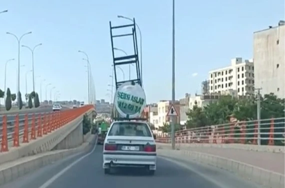 Trafikte tehlike saçtı!