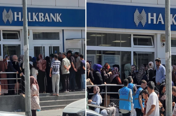 Yüzlerce kişi saatlerce sıra bekledi