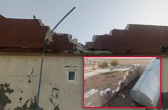 Karakol yakınına isabet etti
