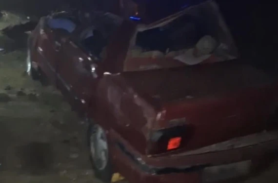 Araç şarampole devrildi...