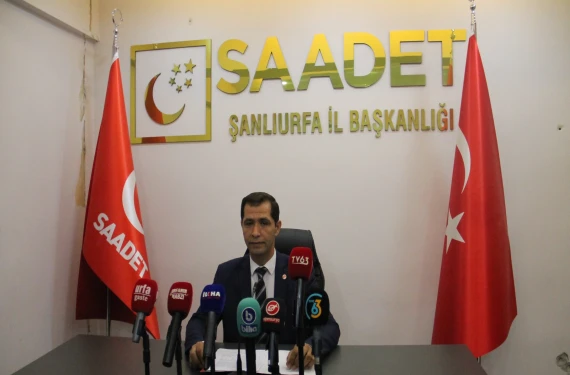 Saadet Partisi Şanlıurfa'dan İsrail'e sert tepki: