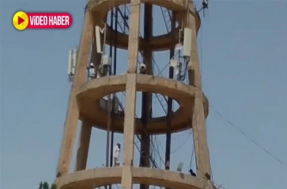 Su kulesine çıktılar...