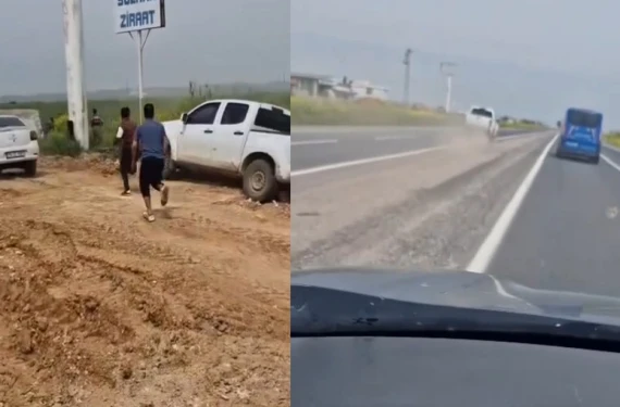 Araçla kaçmaya çalıştılar