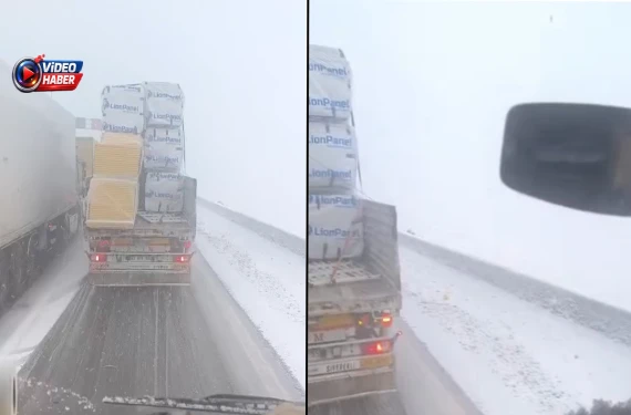 Yoğun kar ve tipi yolları kilitledi