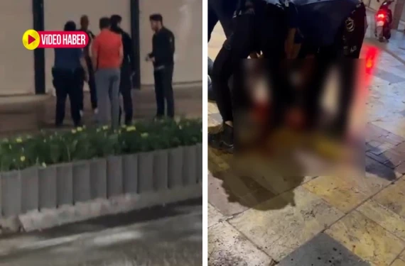 Şanlıurfa’da cadde ortasında kendini jiletledi: