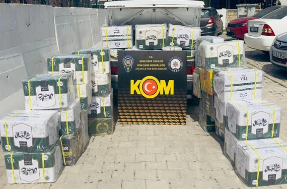 150 kilo kaçak çay!