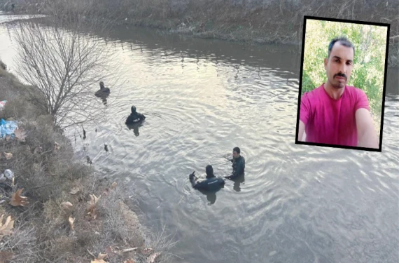 Kanala düşen sürücüden iz yok