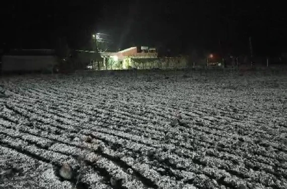 Kırsala beyaz örtü çok yakıştı