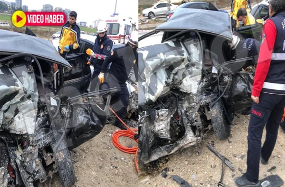 Hurdaya dönen araçlarda 1 kişi öldü