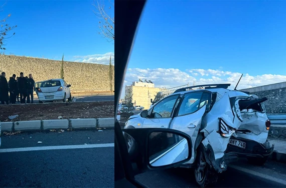 Urfa’da iki araç kafa kafaya çarpıştı: