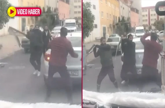 Kaza sonrası sokak karıştı