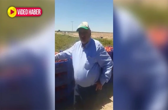 Bakana karşı çiftçinin tercümanı oldu: