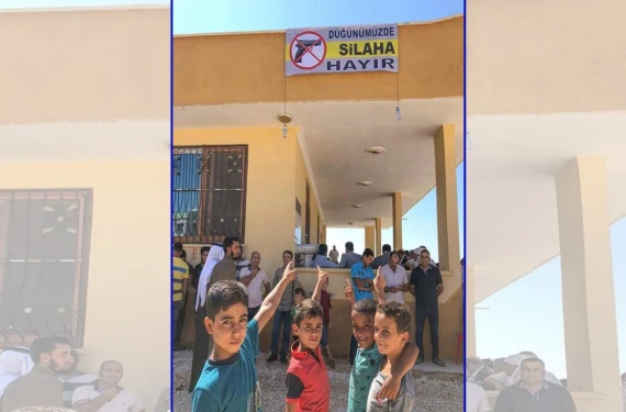 “Düğünümüzde silaha hayır”