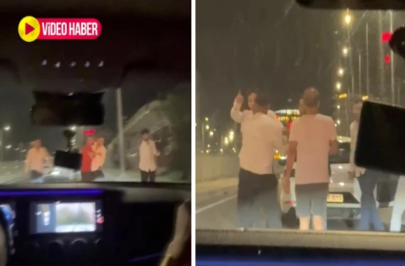 Hamile kadının aracına saldırdılar