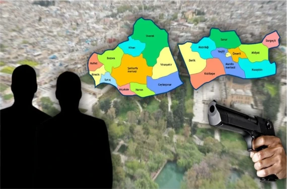 Komşu ilçede 