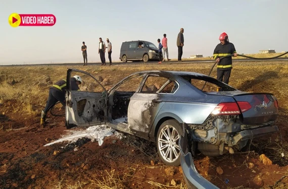 Şanlıurfa’da araç alev aldı!