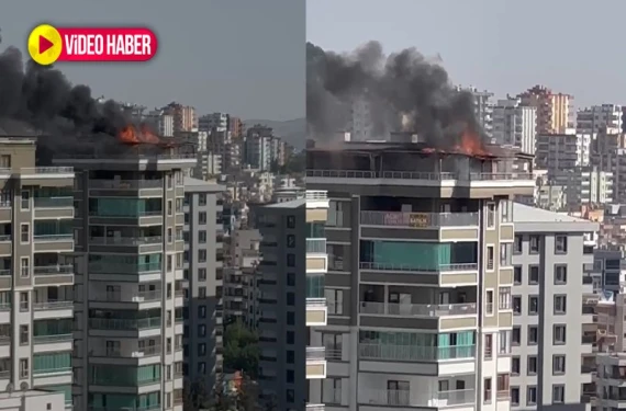 Dumanlar gökyüzünü kapladı