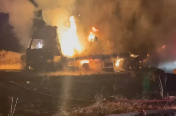 Yangın saniye saniye kaydedildi...