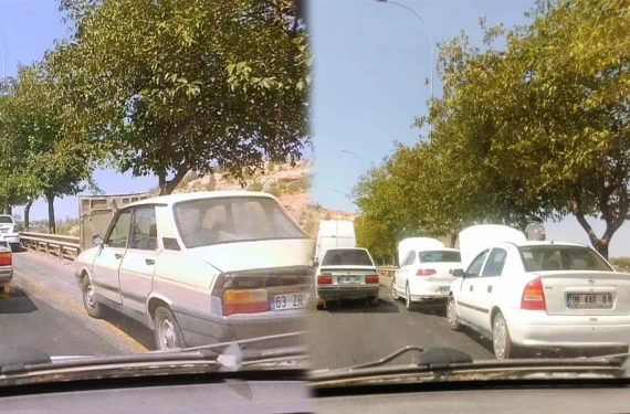 Açık kaputla yol aldılar