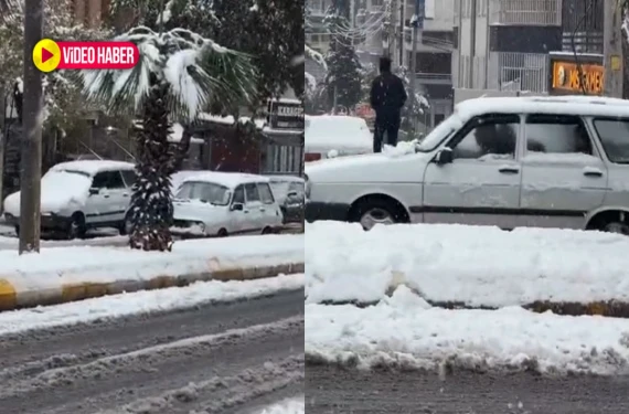 Şanlıurfa’da kar ulaşımı aksattı!