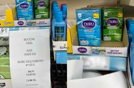 Zincir markette şok görüntüler