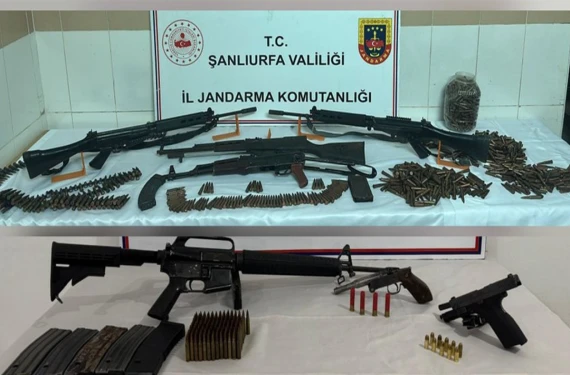 Çok sayıda silah ve mühimmat ele geçirildi