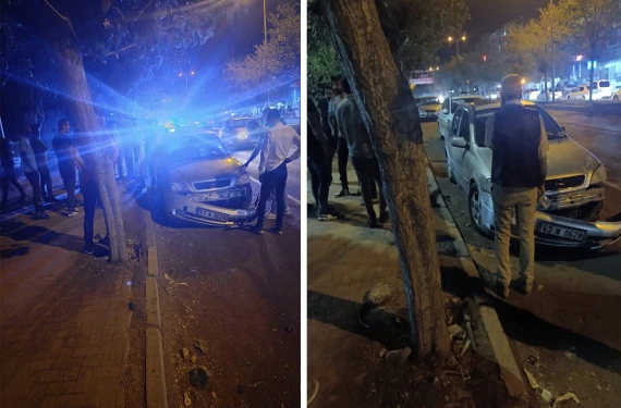 Araçlara hasar verdi