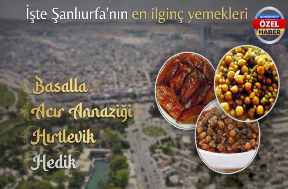 İşte Şanlıurfa’nın en ilginç yemekleri…