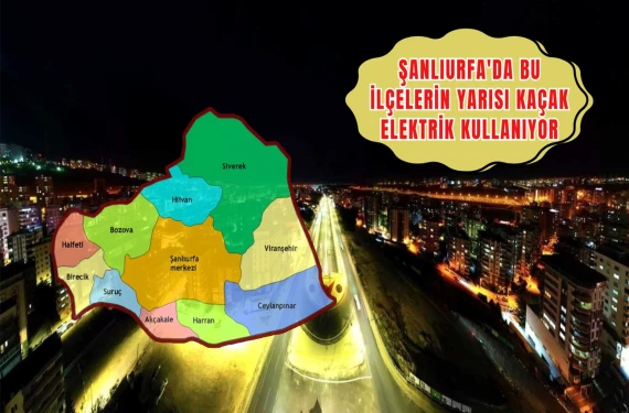 Şanlıurfa’daki kaçak elektrik oranları ortaya çıktı!