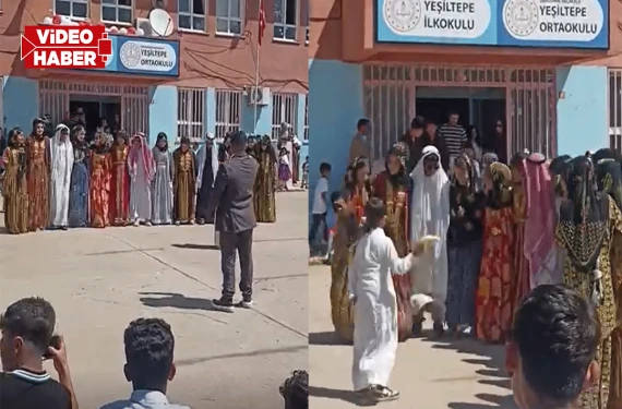 Halaylarla kutlama yapıldı