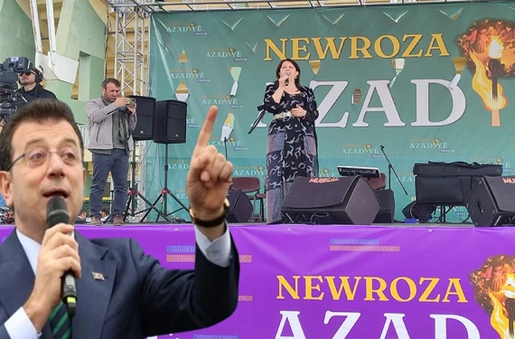 Şanlıurfa Newrozu’nda kayyum ve İmamoğlu mesajı!