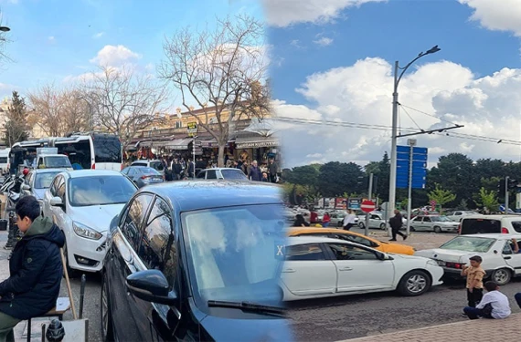 Kilometrelerce kuyruk…