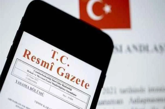Resmi Gazete’de yayımlandı: