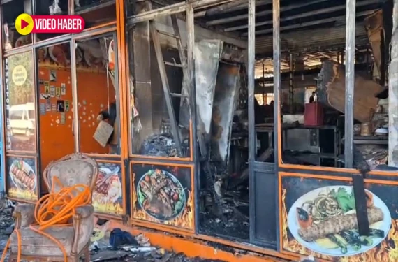 İş yeri küle döndü