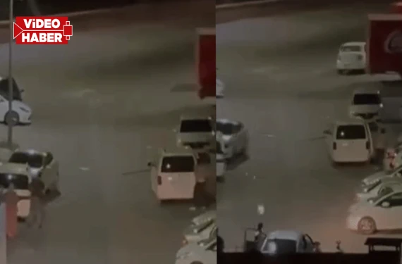 Silahlı çatışma kameraya yansıdı