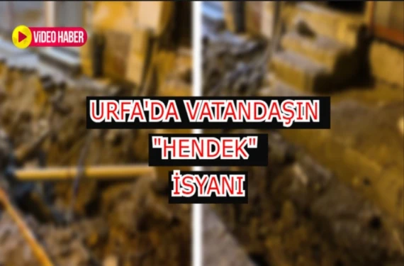 Ev ve iş yerlerinin önünde hendek...