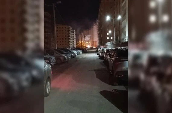 Patlamalarla aydınlandı