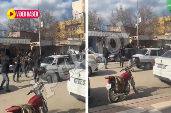 Cadde savaş alanına döndü