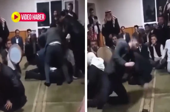 Cemaat üyeleri kendilerinden geçti!