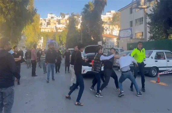 Polis olaya müdahale etti