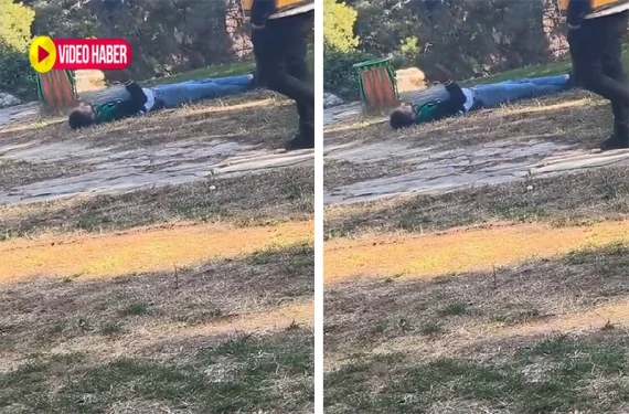 Güpe gündüz kentin ortasında kriz