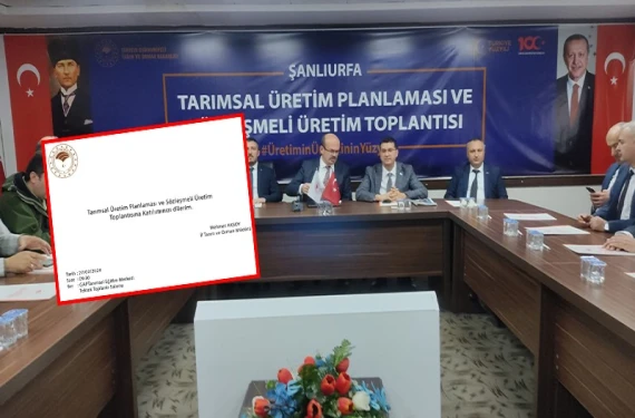 Şanlıurfa'da ‘tarım toplantısı’ skandalı!
