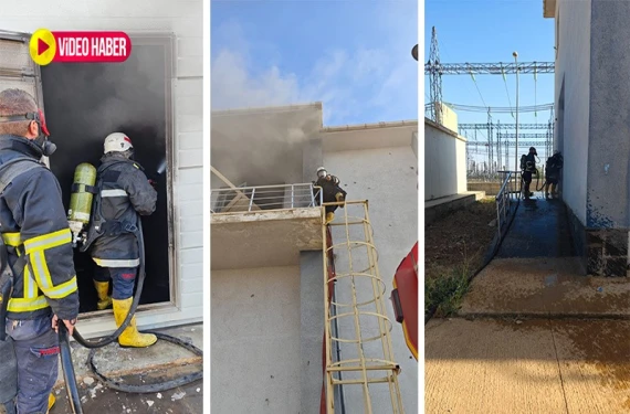 Şanlıurfa'da trafo alev alev yandı: