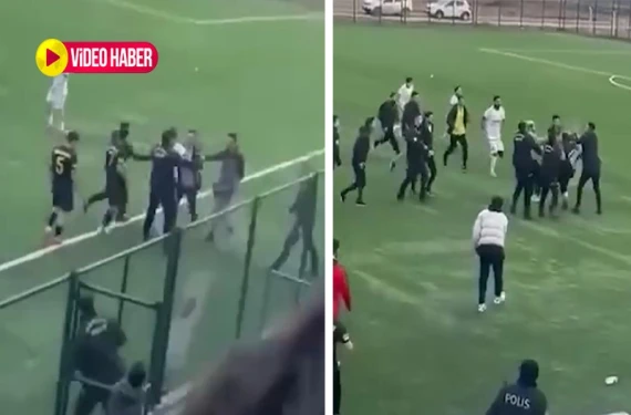 Şanlıurfa’da yeşil saha boks ringine döndü: