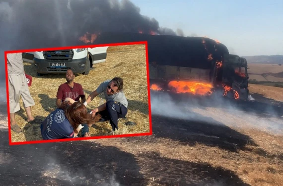 Şanlıurfalı şoförün Çorlu’daki dramı!